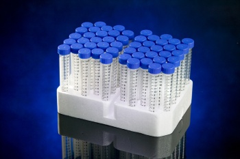 15 ml Conical Polypropylene Centrifuge Tubes, Racked, 2 Trays of 25 Tubes/Pack
